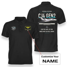 Cessna Citation CJ4 Gen2 Premium Polo T-Shirts