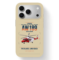 Thumbnail for Leonardo AW189 design on beige magsafe iphone case, for iPhone 17 Pro
