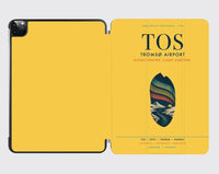 Thumbnail for Tromsø Airport (TOS) design on yellow ipad tablet case