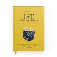 Thumbnail for Istanbul Airport (IST) design on yellow notebook