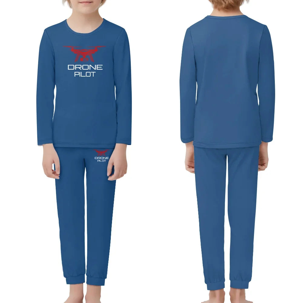 Drone Pilot children pajamas - Blue