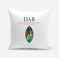 Thumbnail for Julius Nyerere International Airport (DAR) design on white pillow