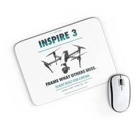Thumbnail for DJI Inspire 3 design on white rectangle mouse pad