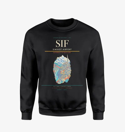 Simikot Airport SIF Sweatshirt - Black