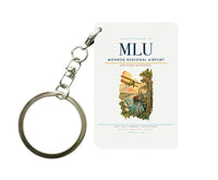 Thumbnail for Monroe Regional Airport (MLU) design on white key chain