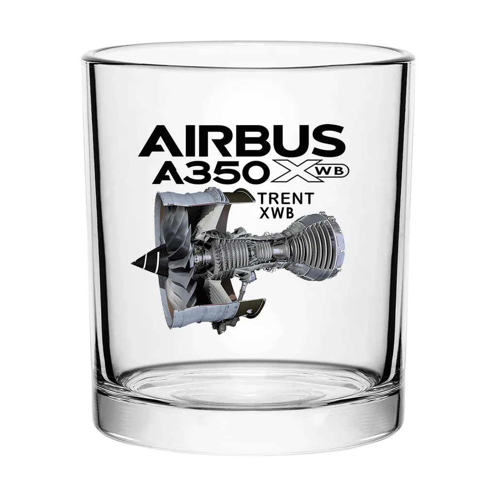 Customisable Airbus A350 Whisky Glass - view 2