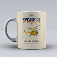 Thumbnail for Bristol Sycamore HR14 design on beige ceramic mug, double-side print