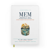 Thumbnail for Frederick W. Smith International Airport Memphis (MEM) design on white notebook