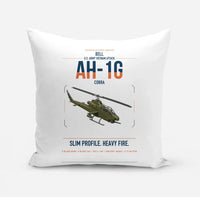 Thumbnail for Bell AH-1G Cobra design on white pillow