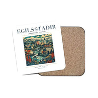 Thumbnail for EGILSSTAÐIR - Poster - Coaster - White
