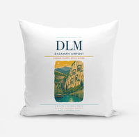Thumbnail for Dalaman Airport (DLM) design on white pillow