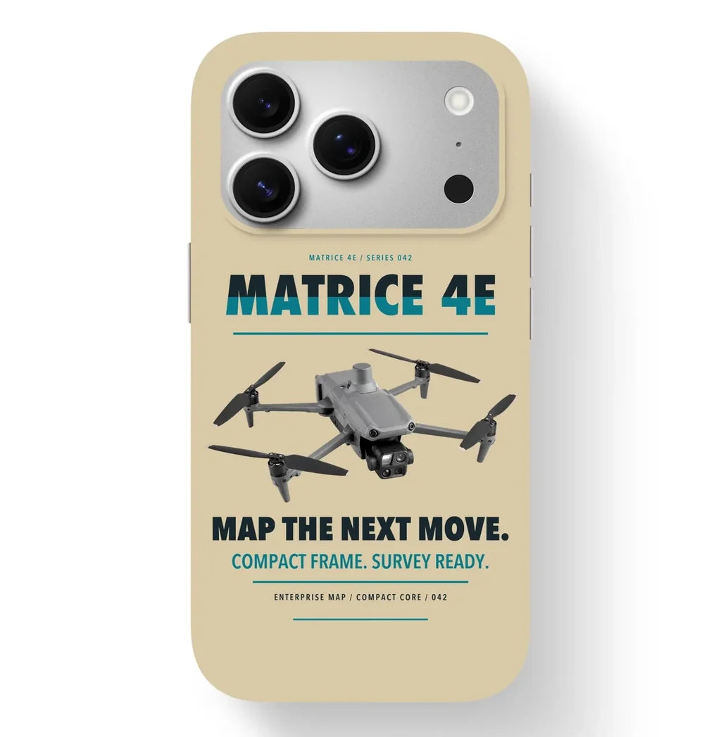 DJI Matrice 4E Case design on beige iphone case
