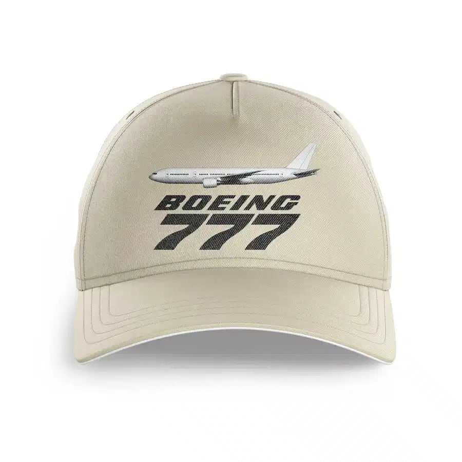 The Boeing 777 printed hat - beige