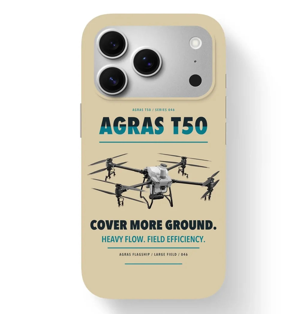 DJI Agras T50 Case design on beige iphone case