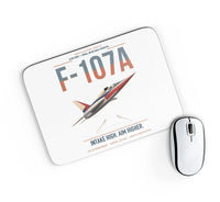 Thumbnail for F-107A Ultra Sabre design on white rectangle mouse pad