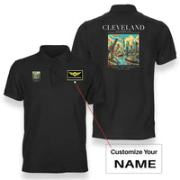 Thumbnail for CLEVELAND - Poster - Double-Side Polo - Black + Name