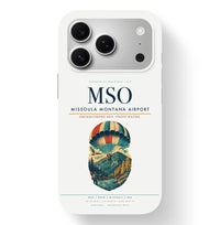 Thumbnail for Missoula Airport (MSO) design on white iPhone 17 Pro MagSafe case