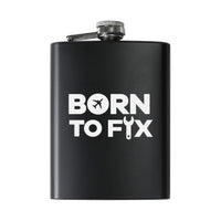 Thumbnail for Customisable Born To Fix Airplanes Hip Flask - view 2