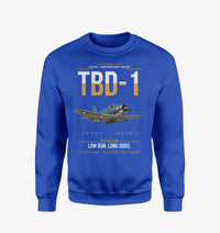 Thumbnail for TBD-1 Devastator design on blue sweatshirt