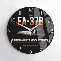 Thumbnail for EA-37B Compass Call design on black no frame wall clock