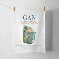 Thumbnail for Gan Island Airport (GAN) design on white towel