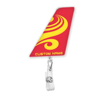 Thumbnail for Hong Kong Airlines Designed Tail Shape Retractable ID Card Badge - view 2