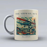 Thumbnail for VINTAGE G4015 - The Airmail Run - Ceramic Mug design on beige