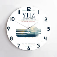 Thumbnail for Halifax Stanfield International Airport (YHZ) design on white no frame wall clock