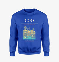 Thumbnail for Cadjehoun Airport (COO) design on blue sweatshirt