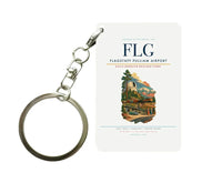 Thumbnail for Flagstaff Pulliam Airport (FLG) design on white key chain