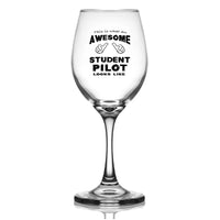 Thumbnail for Customisable Student Pilot Wine Glass - view 2