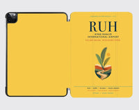 Thumbnail for King Khalid International Airport (RUH) design on yellow ipad tablet case