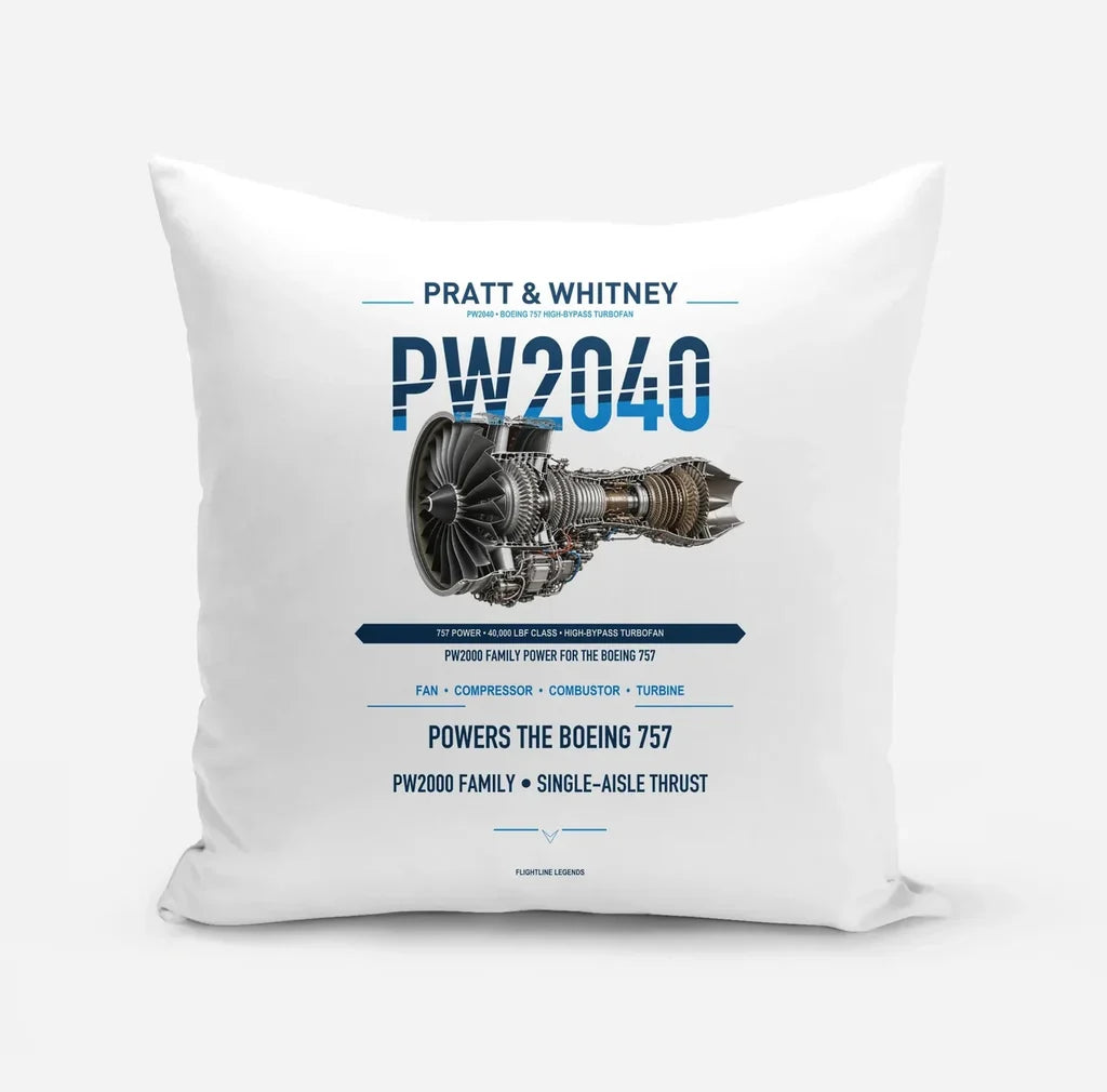 PW2040 design on white pillow