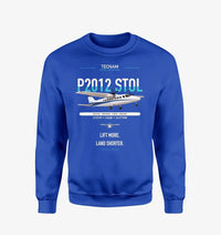 Thumbnail for Tecnam P2012 STOL design on blue sweatshirt