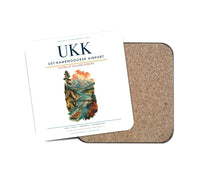 Thumbnail for Ust-Kamenogorsk Airport (UKK) design on white 1 piece coaster