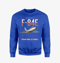 Thumbnail for F-84E Thunderjet design on blue sweatshirt