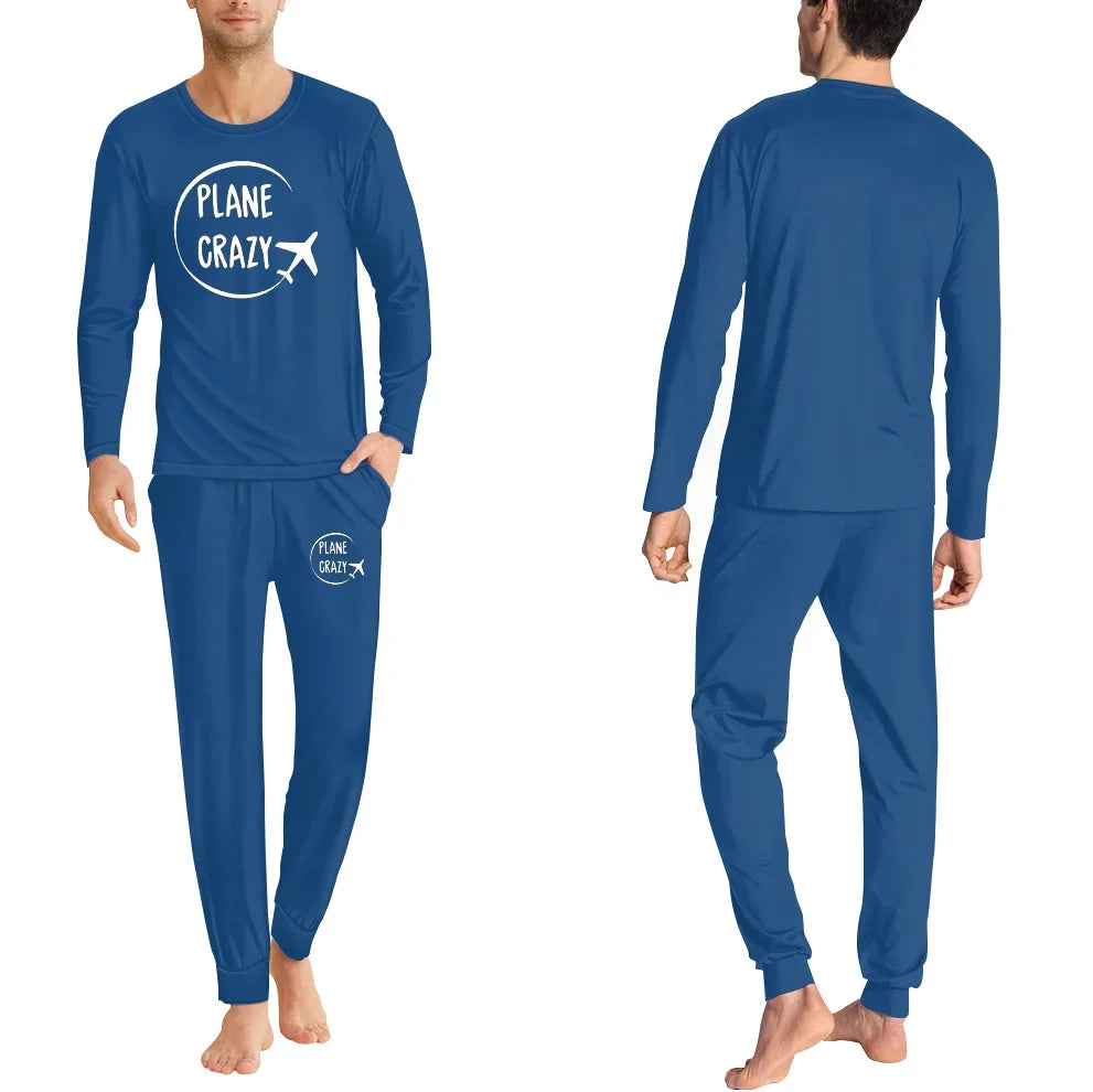 Plane Crazy men pajamas - Blue