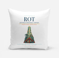 Thumbnail for Rotorua Regional Airport (ROT) design on white pillow