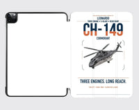 Thumbnail for Leonardo CH-149 Cormorant design on white ipad tablet case