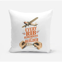 Thumbnail for Every Rib Remembers The Builder design on white pillow