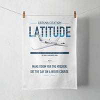 Thumbnail for Cessna Citation Latitude design on white towel