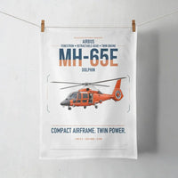 Thumbnail for Airbus MH-65E Dolphin design on white towel