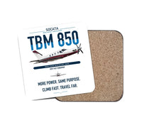 Thumbnail for Socata TBM 850 design on white 1 piece coaster