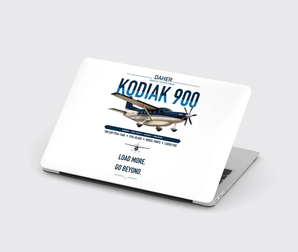 Daher Kodiak 900 design on white MacBook case