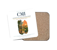 Thumbnail for University of Illinois Willard Airport (CMI) design on white 1 piece coaster