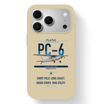 Thumbnail for Pilatus PC-6 Porter design on beige magsafe iphone case, for iPhone 17 Pro