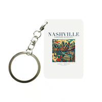 Thumbnail for NASHVILLE - Poster - Key Chain - White