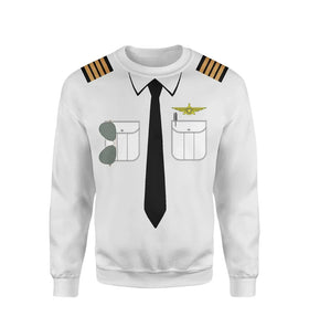 Customizable Pilot Uniform (Badge 3) 3D Sweatshirts