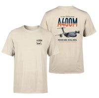 Thumbnail for Airbus A400M Atlas design on beige t-shirt, double-side print