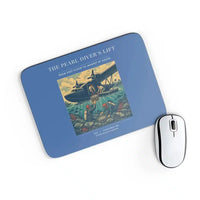 Thumbnail for VINTAGE G4271 - The Pearl Diver's Lift - Designed Mouse Pads design on blue rectangle